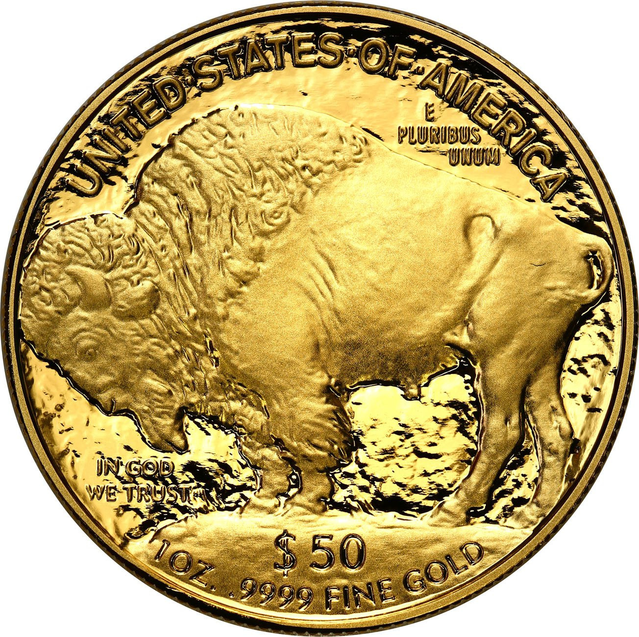 USA. Złote 50 $ dolarów 2006 Bizon (Buffalo) – LUSTRZANY - 1 uncja złoto